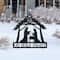 Glitzhome® 2.5ft. Metal Nativity Silhouette Yard Stake
